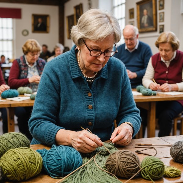 Where can tourists find the most engaging workshops on traditional British knitting techniques?